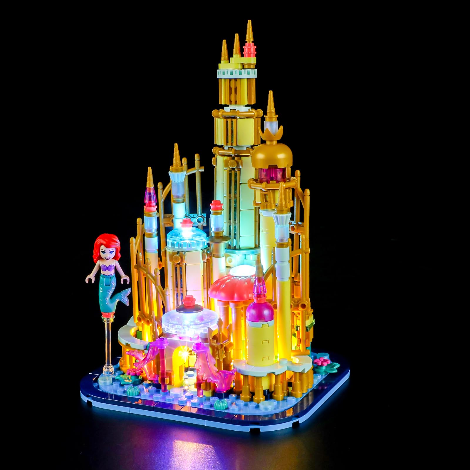 GEAMENT LED Light Kit Compatible with LEGO Mini Ariel's Castle - Lighting set for 40708 (Model Set Not Included)