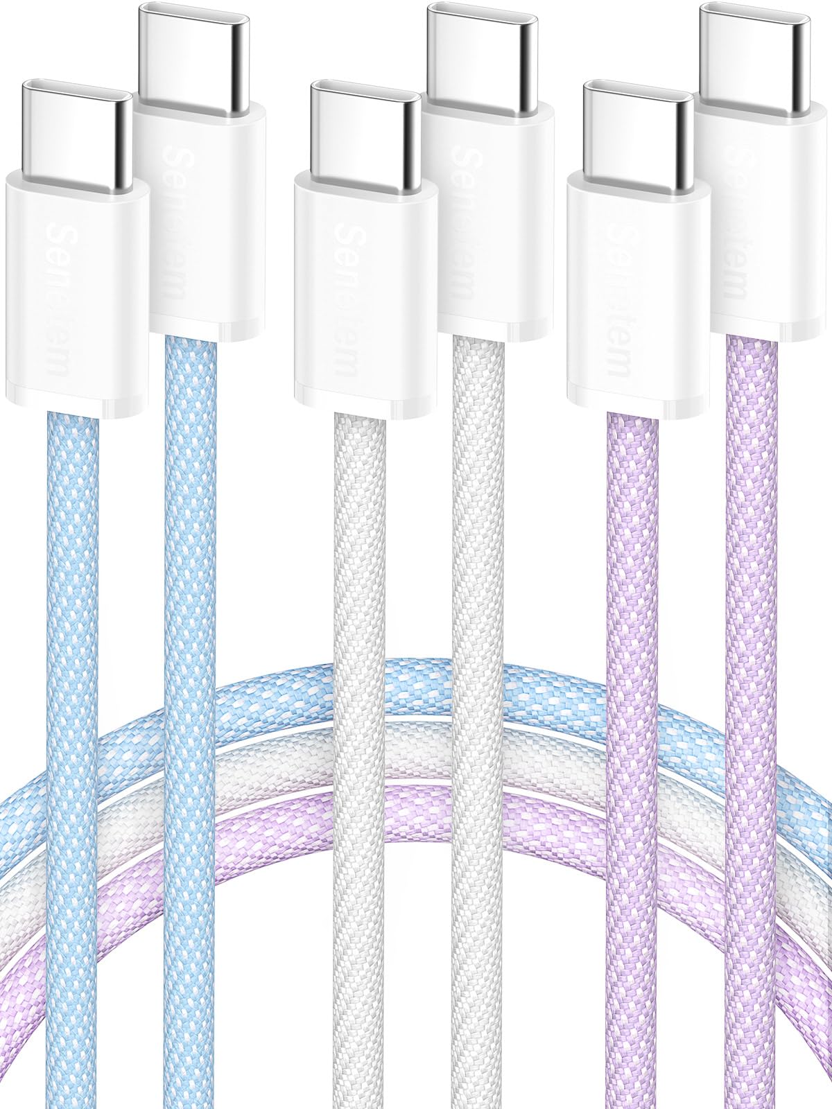 Photo 1 of USBC to USB C Cable 3FT+6FT+10FT 3-Pack 60W (20V/3A), Type C to C Long Charger Cord Fast Charging for iPhone 15 16 Pro Max Plus, Samsung Galaxy S24/S23 S22, MacBook/iPad/Apple/Android USB-C