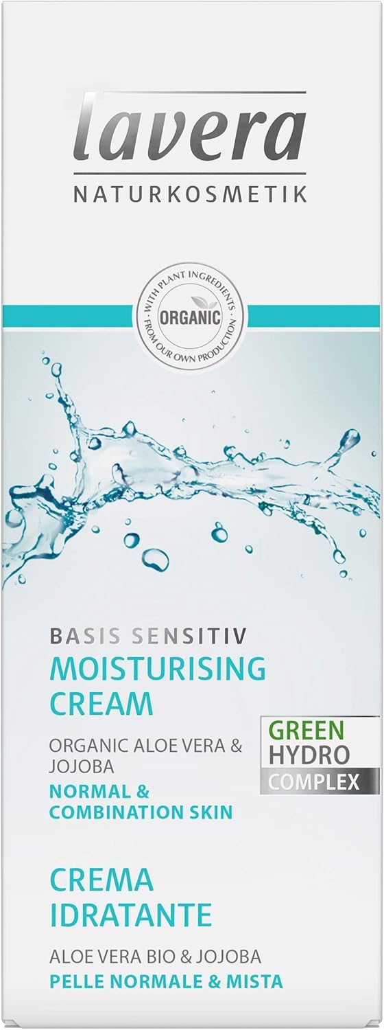 lavera basis sensitiv Moisturising Cream, aloe vera and jojoba, intense moisture, hydrates and absorbs quickly, supple skin - Image 3