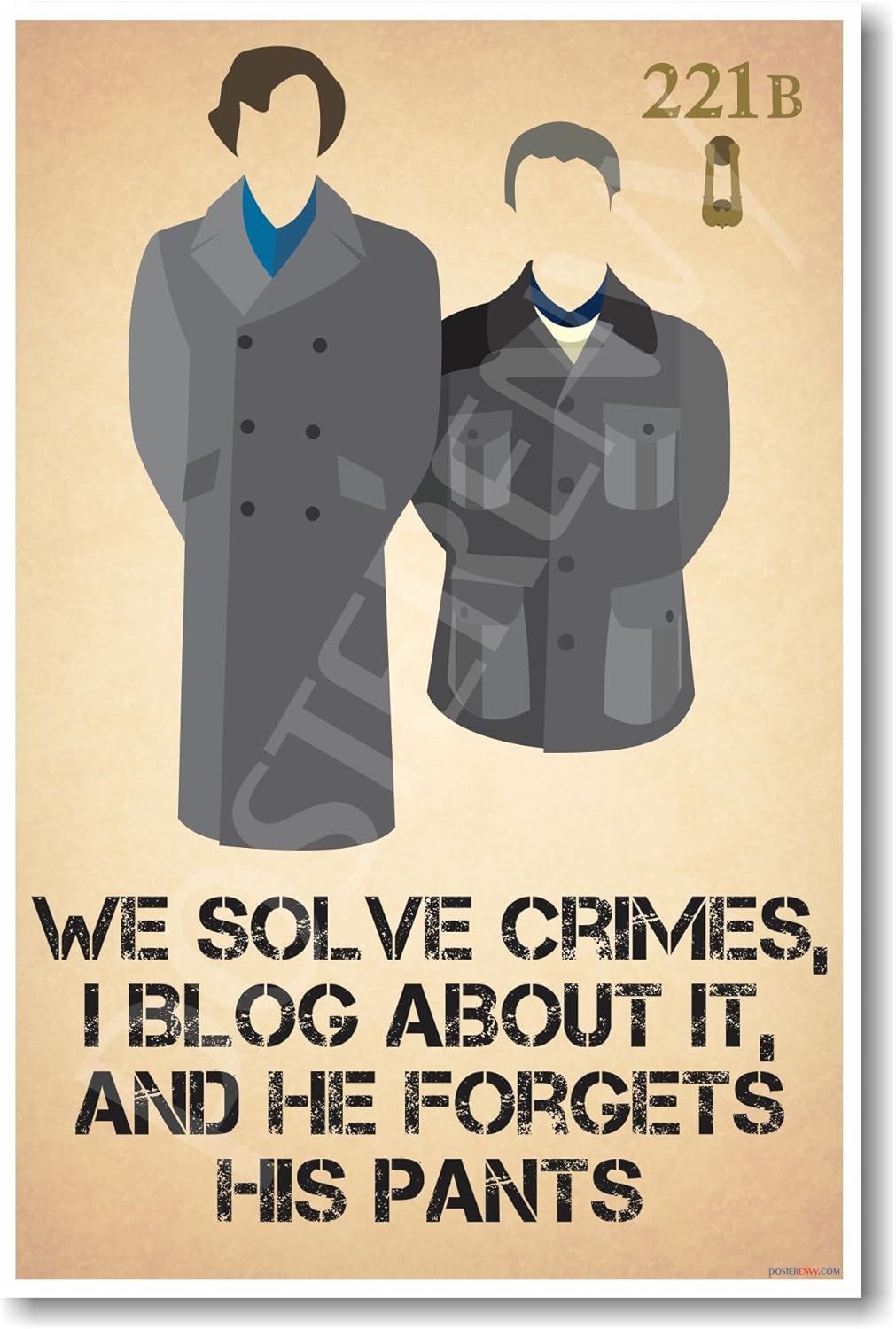 Sherlock Holmes & John Watson - We Solve Crimes - New Poster