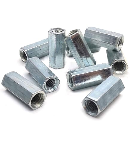 10-Pack M5 X 0.8 X 15mm Stainless Steel Long Coupling Hex Nuts – US Stock, Connector Nuts-610730
