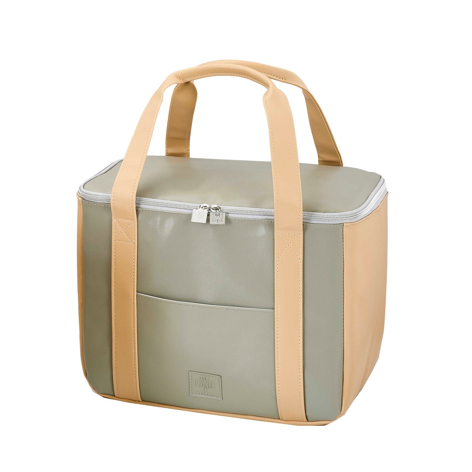 Big Cooling Bag Be Cool City "Hazelnut" in Size M with 35x21x24cm, Approx. 17.5 l Volume - Stylish Shopping Bag which Cools, with Ergonomic Handles