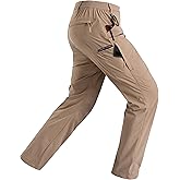 Rapoo Mens Hiking Pants Lightweight Water Resistant Breathable Nylon Cargo Pants with 6 Pockets