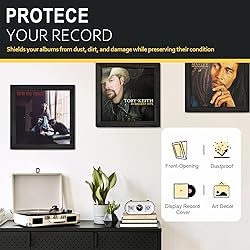 Emfogo Vinyl Record Frame, 3-Pack Album Frames for