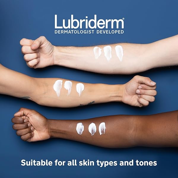 LUBRIDERM DAILY MOISTURE HYDRATING UNSCENTED BODY LOTION WITH VITAMIN B5 FOR NORMAL TO DRY SKIN, NON-GREASY AND FRAGRANCE-FREE LOTION. 16 FL. OZ