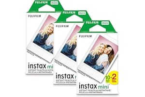 Fujifilm Instax Mini Instant Film, 5 Pack Film Bundle Includes 50 Total Picture Sheets