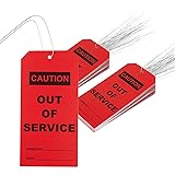 Zawinmay 50 pcs Out of Service Tags with Pre-Attach