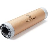 Wolvende Premium Felt Desk Mat | Small 12" x 27.5" | Multifunctional Desk Pad for Home Office | Light Gray