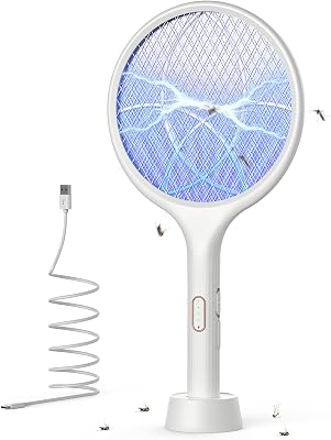 Raquete Elétrica de Mosquitos 4000V Matador de Mosquitos Elétrico 2 em 1