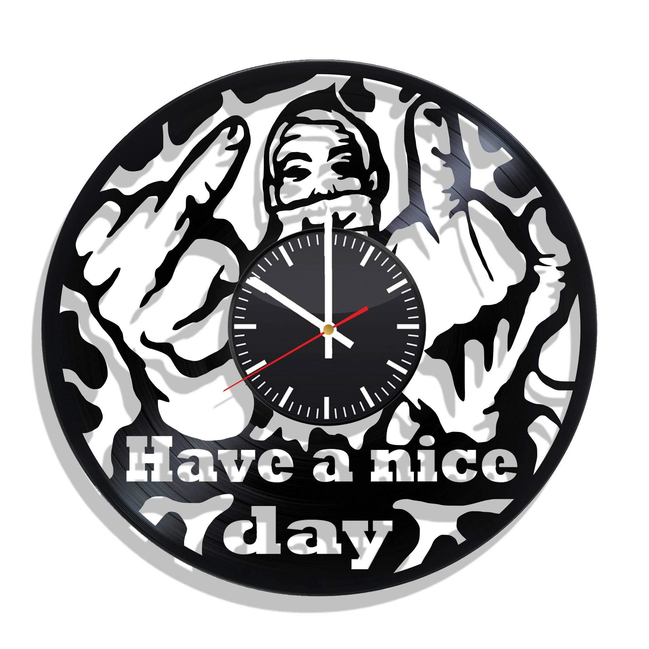 BombStudio Eminem Vinyl Record Wall Clock, Eminem Handmade for Kitchen, Office, Bedroom. Eminem Idea