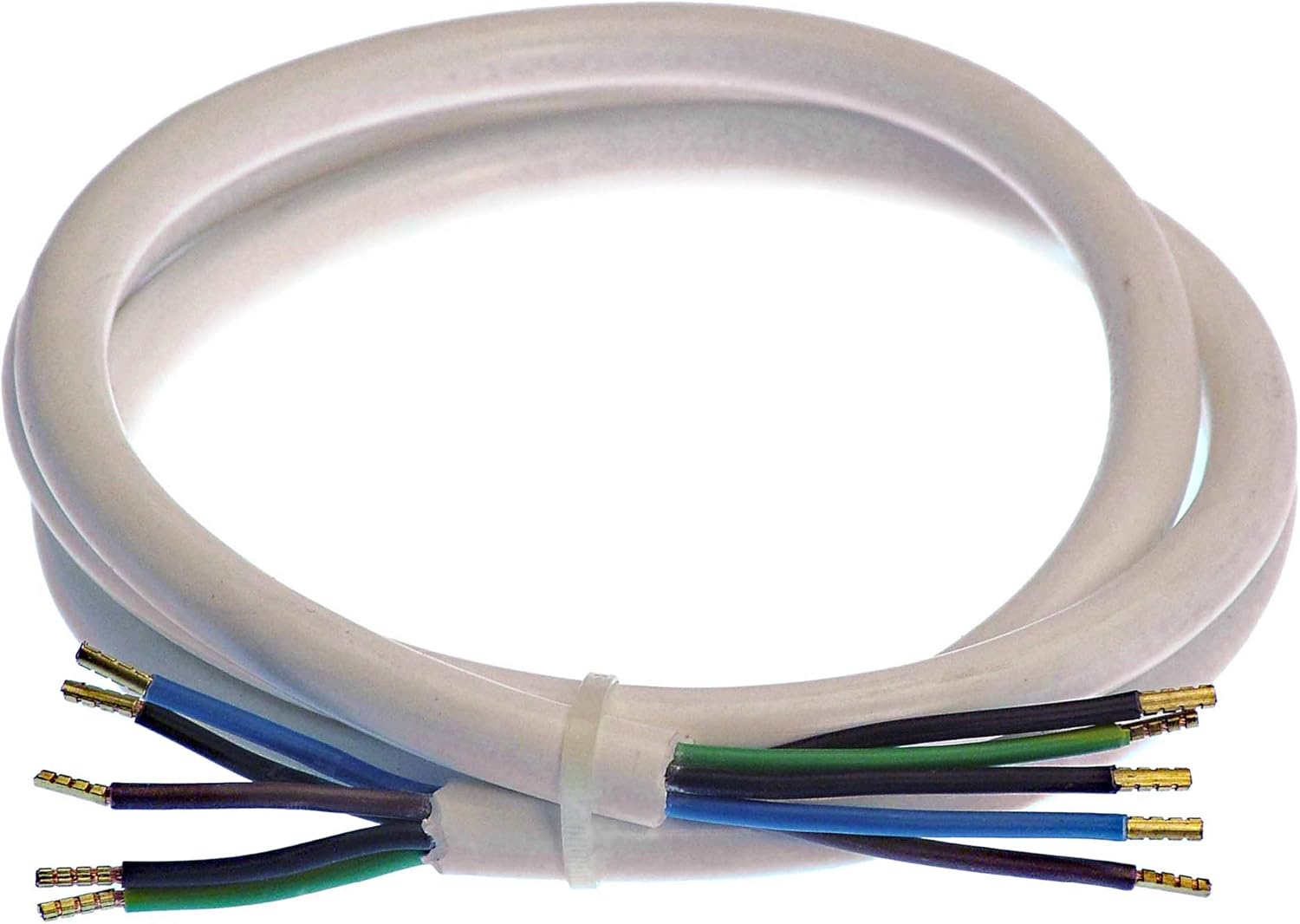 as - Schwabe 70868 Oven Connection Cable 3 m H05VV-F 5G2.5 White/IP20 Interior Use, 1 - Pack