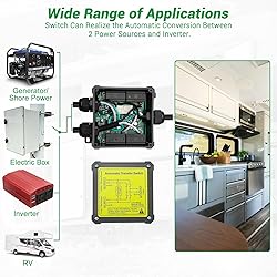 KUTTOLE 15 Amp Transfer Switch, Dual Power