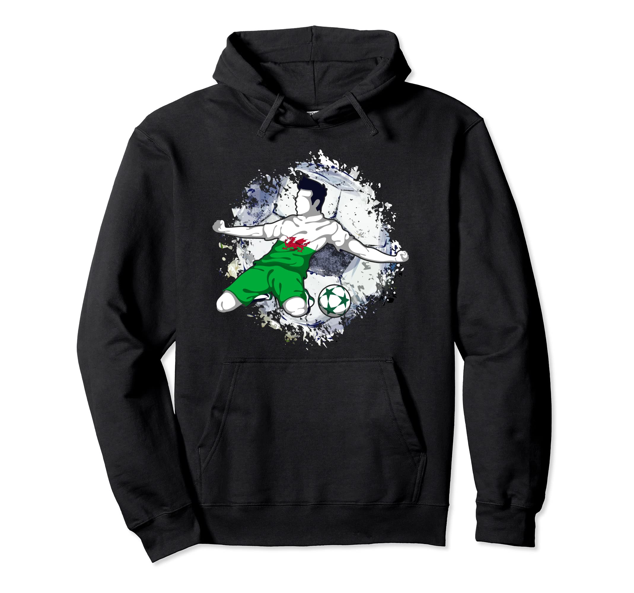 Wales Soccer Fans Jersey Proudly Support Welsh Football Team Pullover Hoodie