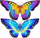 HONBO Butterfly Kite 55x28 Large Easy Fly Kids 4-8 300ft Line Handle view 8