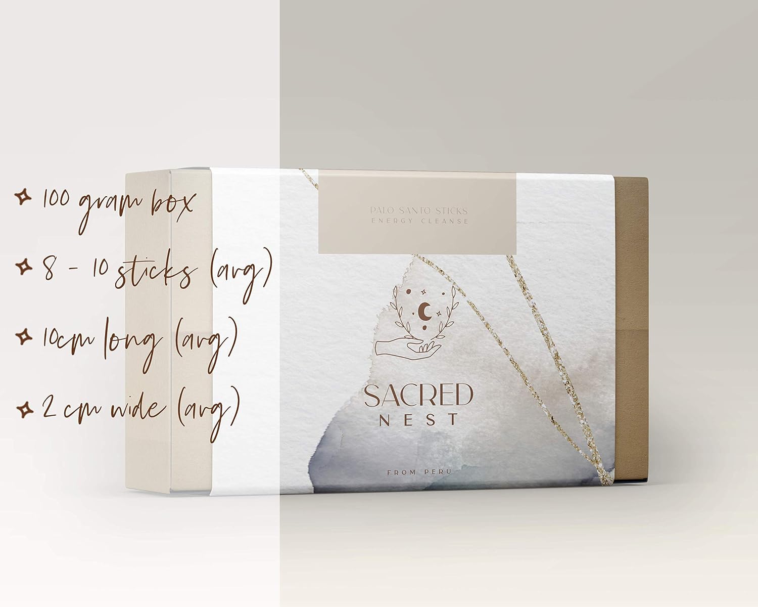 Sacred Nest Extra Premium Palo Santo Smudging Sticks, 100g - Energy Cleanse - Image 3