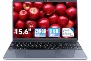 URAO Laptop, 15.6 Inch Windows 11 Intel Celeron N5095 Quad-Core Processor up to 2.9Ghz, 8GB DDR4 256GB SSD Laptops,2.4/5G WiFi, Bluetooth 4.2,Mini HDMI,2xUSB 3.0,Type-C