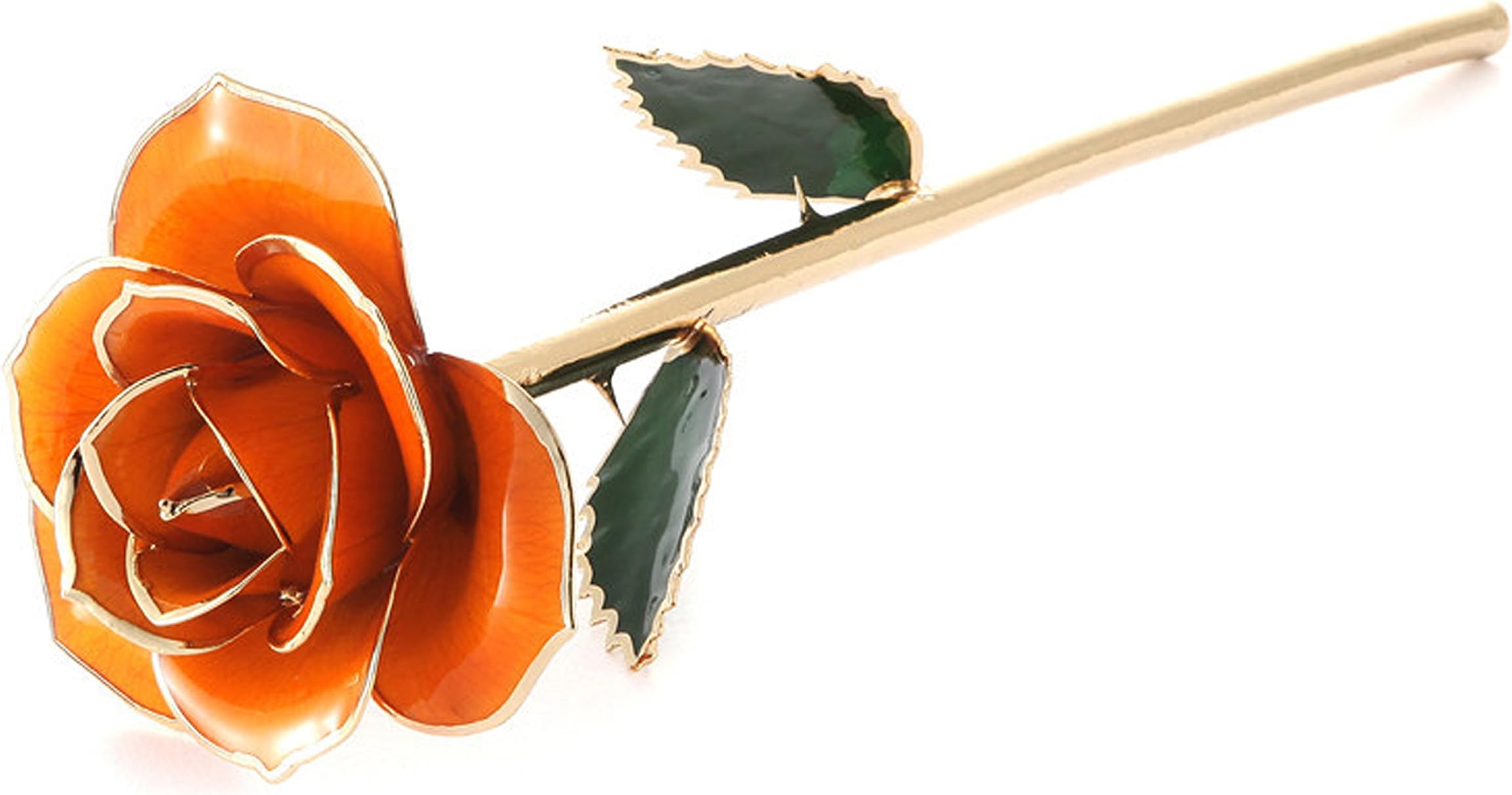 Niser Gold Dipped Rose, Long Stem 24k Gold Dipped Real Rose Lasted Forever, Special Valentines Day for Her