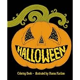 Halloween: Hardcover adult coloring book featuring thick, high-quality paper (Hanna Karlzon)