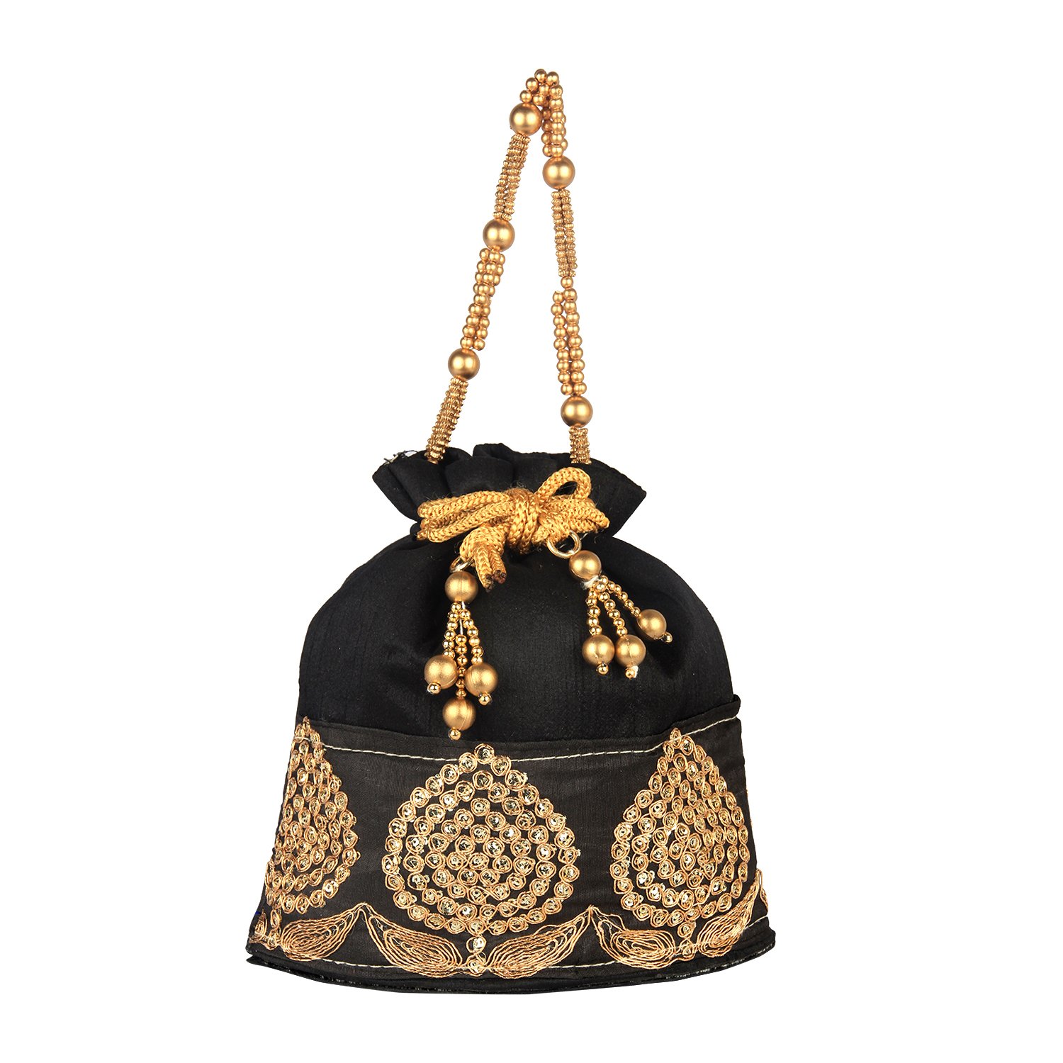 bombay haat women's potli (black,nn_39)