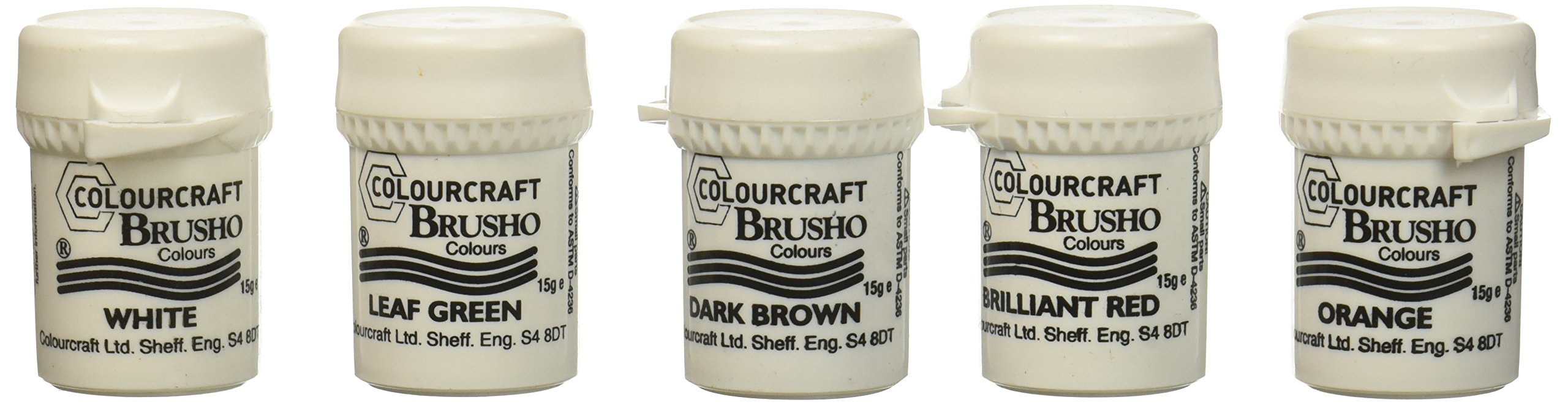 Brusho by Colourcraft BRU85001 Crystal Colour Assorted Pack of 24 Colours, 15 g