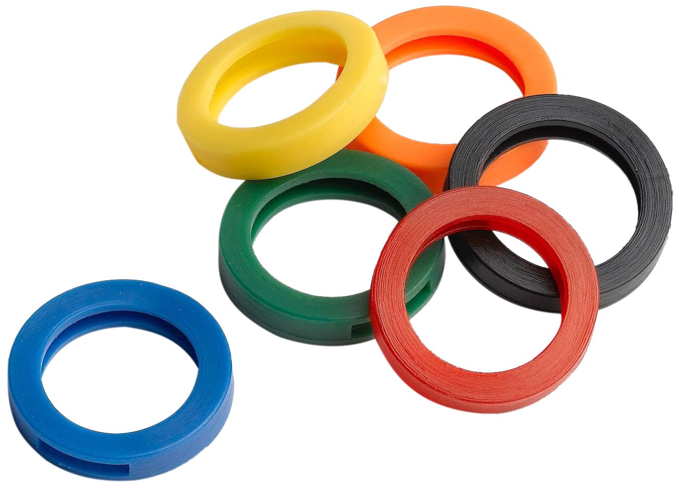 Merriway BH01851 (24 Pcs) Assortment of Key Cap Identifier Rings, Pack of 24 Pieces