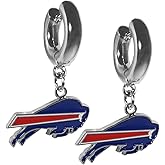 Siskiyou Sports NFL Buffalo Bills Huggie Hoop Earrings, Team Colors, One Size