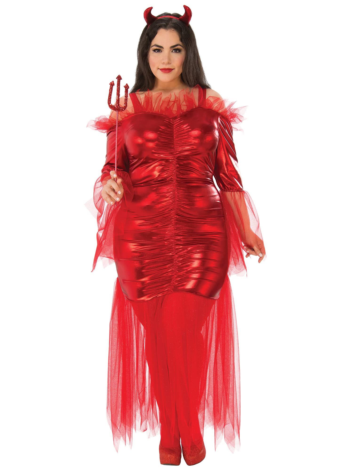 Bristol Novelty 301581S000 Red Devil Adult Fancy Dress, Women, UK 10-12 Halloween