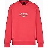 Armani Exchange mens Pullover Sweatshirt With Bold Logo