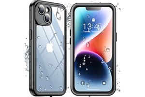 SPIDERCASE for iPhone 14 Case Waterproof,Black/Clear
