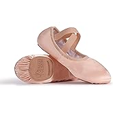 Ballet Shoes for Girls, Toddler Dance Slippers, Premium Satin Ballerina Yoga Flats for Toddler/Little Kid/Big Kid/Women/Boys Pink