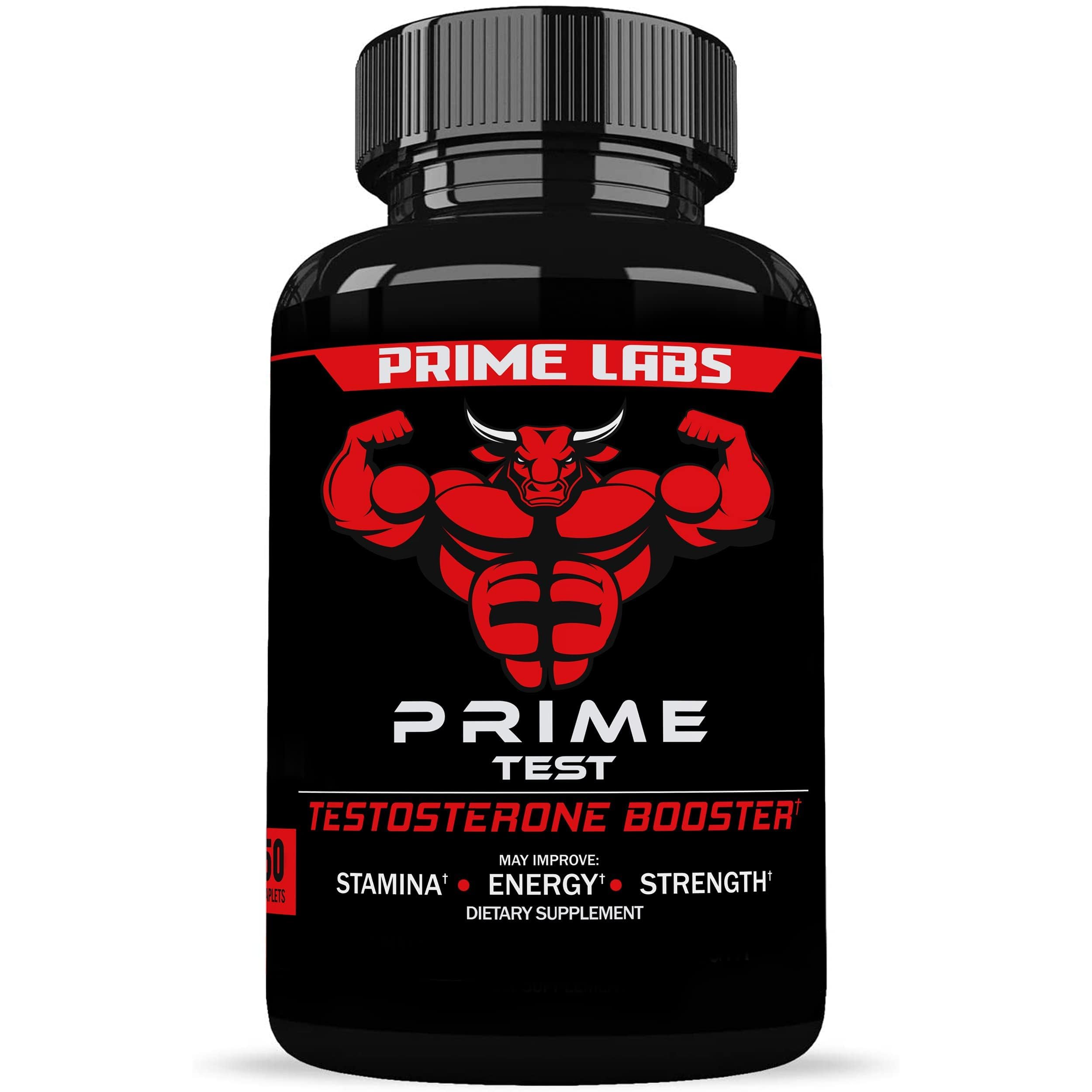 Prime Labs - Men's Testosterone Booster - Stamina, Endurance, & Strength Booster - 60 Caplets