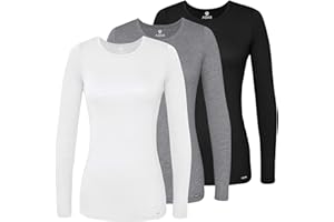 ADAR UNIFORMS Adar Underscrubs for Women 3 Pack - Long Sleeve Underscrub Comfort Tee
