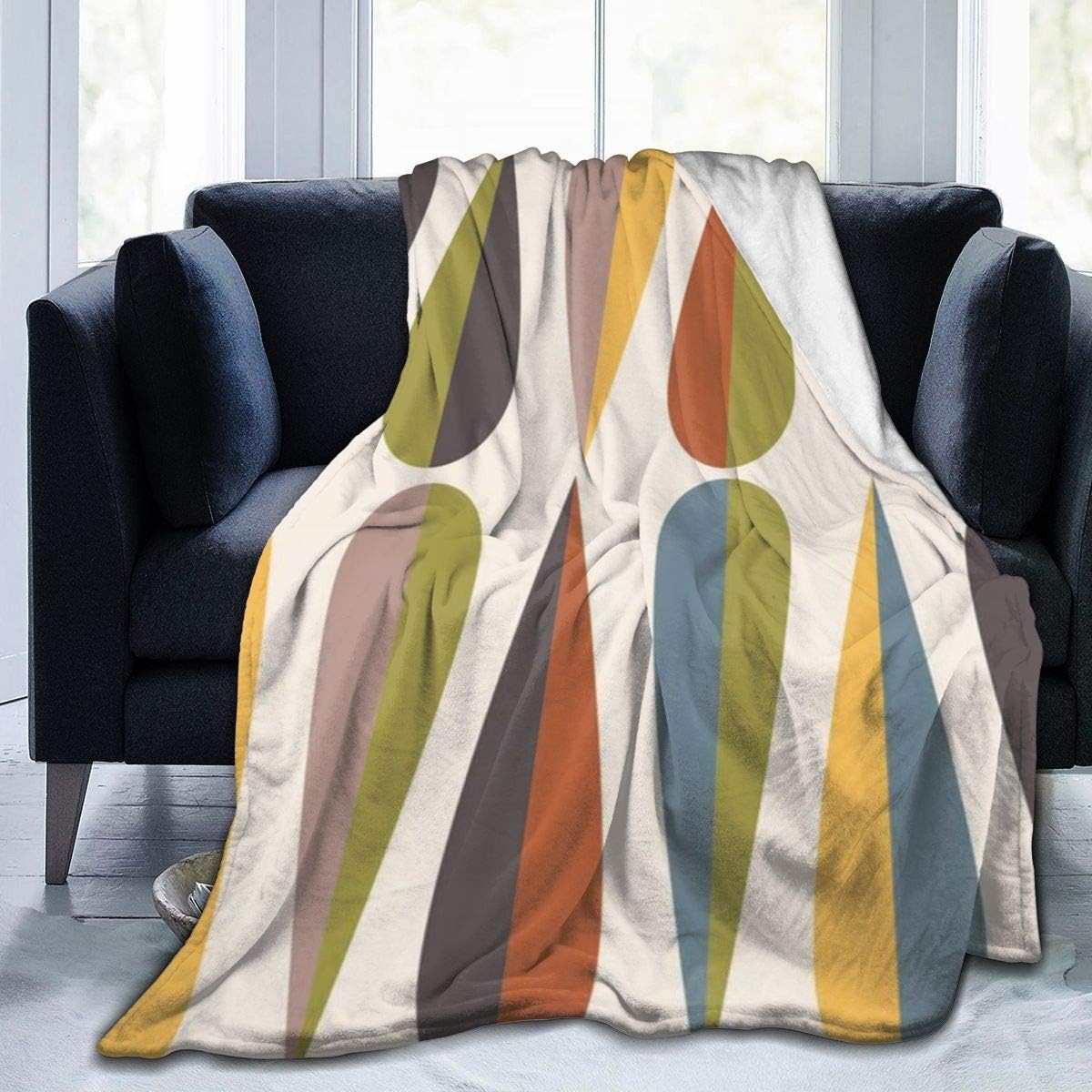 Amazon Com Xtgoo Chocolate Raindrops Print Flannel Fleece Blanket Throw Ultra Soft Velvet Plush Throw Blanket Home Kitchen