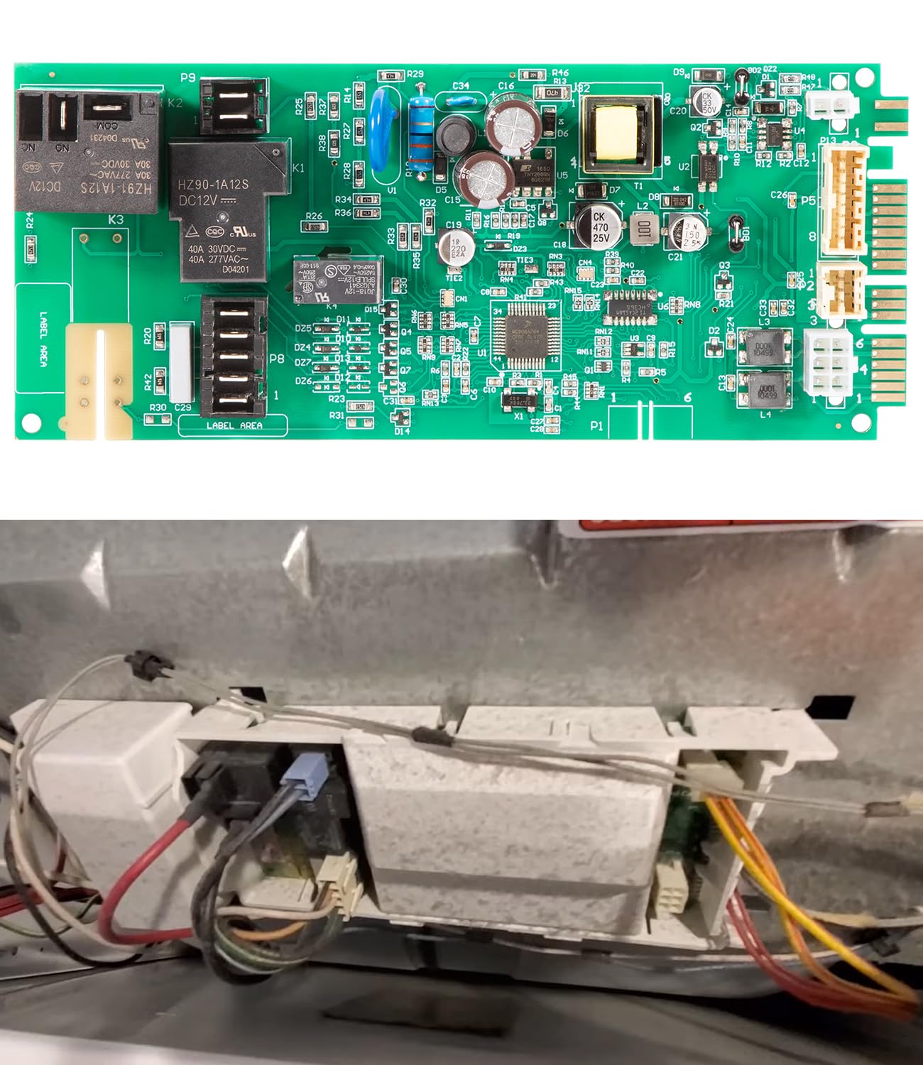 Photo 1 of W10110641 Control Board for Whirlpool Kenmore Dryer Main Control Circuit Board Direct Replacement for OEM WPW10110641 AP6015062 1203065 PS11748333 W10110641R (No Protective Casing)