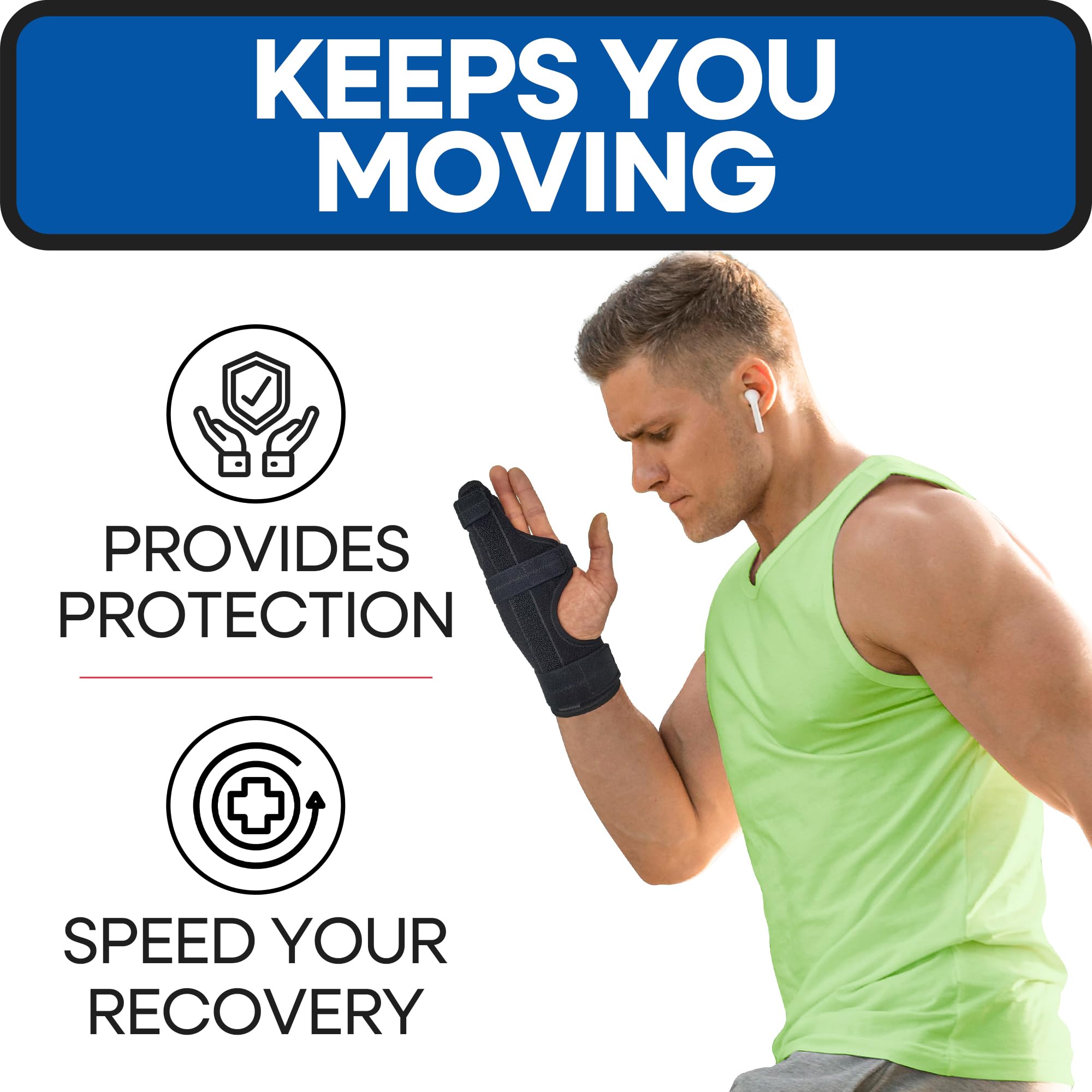 Metacarpal Finger Splint Hand Brace | Little Pinky Finger Splint For Boxer Fractures l Broken Ring or Hands Cast |Trigger Immobilizer Straightener l Ulnar Gutter Support | Boxer Brace | RIGHT S/M