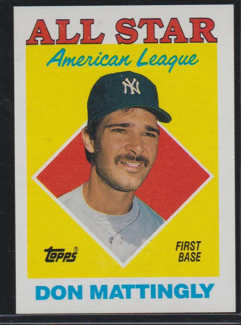 1988 Topps Don Mattingly Yankees All Star Baseball Card 386 at Amazon