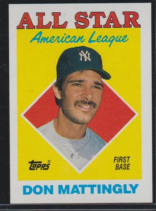 1988 Topps Don Mattingly Yankees All Star Baseball Card 386 at Amazon