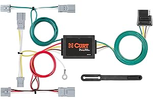 CURT 56011 Vehicle-Side Custom 4-Pin Trailer Wiring Harness, Fits Select Civic, Fit, Accord w/o LED Taillights, Mazda 3, CX5,