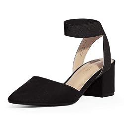 DREAM PAIRS Womens Low Block Chunky Heel Ankle