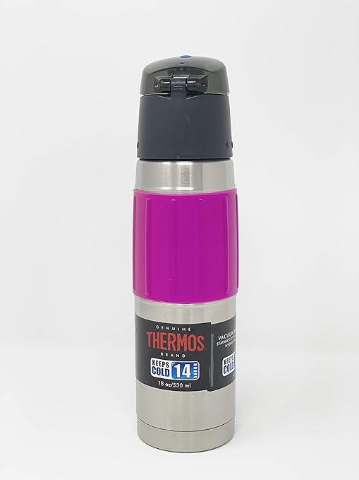 pink thermos water bottle