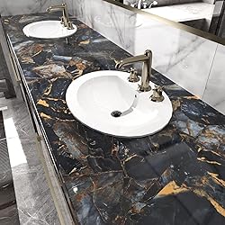 Black/Purple Marble Contact Paper for Countertops