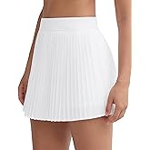 THE GYM PEOPLE Women's Pleated Tennis Skirts Lightweight Workout Golf Skorts Built in Shorts with Pockets
