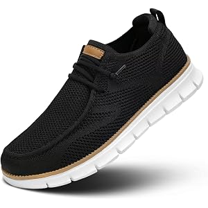 Socviis Mens Slip-on Loafers Comfortable Boat Beach Shoes Mesh Casual Walking Sneakers