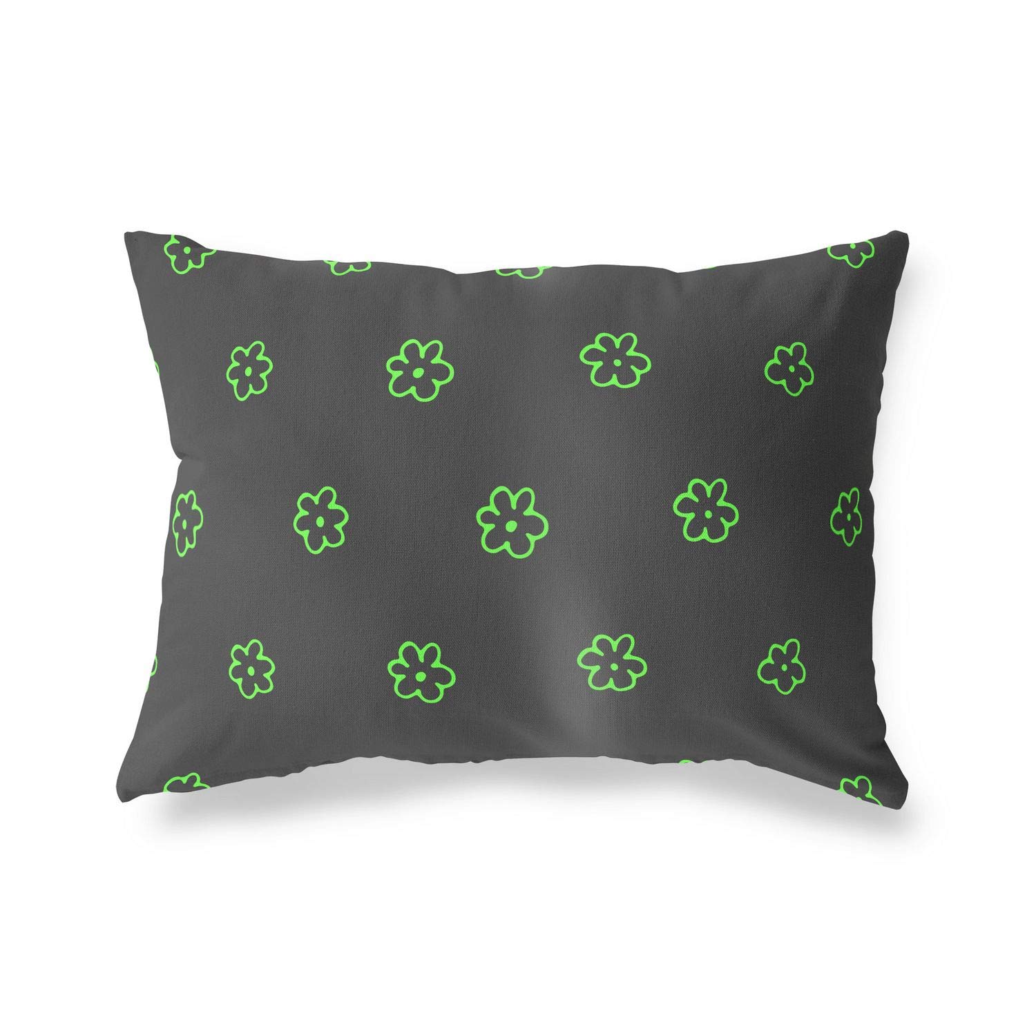 BonaMaison Decorative Cushion Cover, Neon Green Fume Throw Pillow Covers, Home Decorative Pillowcases for Livingroom, Sofa, Bedroom, Size: 45X60 Cm - Designed and Manufactured in Turkey