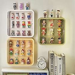 Clear Display Case for Figures,Wall-Mounted Doll