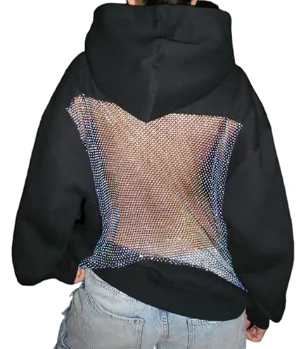 WDIRARA Women's Glitter Sheer Mesh See Through Long Sleeve