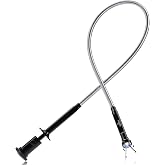 NoCry Magnetic Flexible Claw Grabber Pickup Tool with Bright LED Light - 27.7in Long Magnetic Pickup Tool, Retractable Claw Grabbing Tool, Magnetic Grabber Tool with 5lb Pull Strength Pick Up Tool