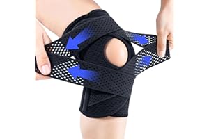 Bareform Meniscus Brace Original,Knee Brace with Side Stabilizers for Meniscus Tear, Breathable Compression Knee Support for 