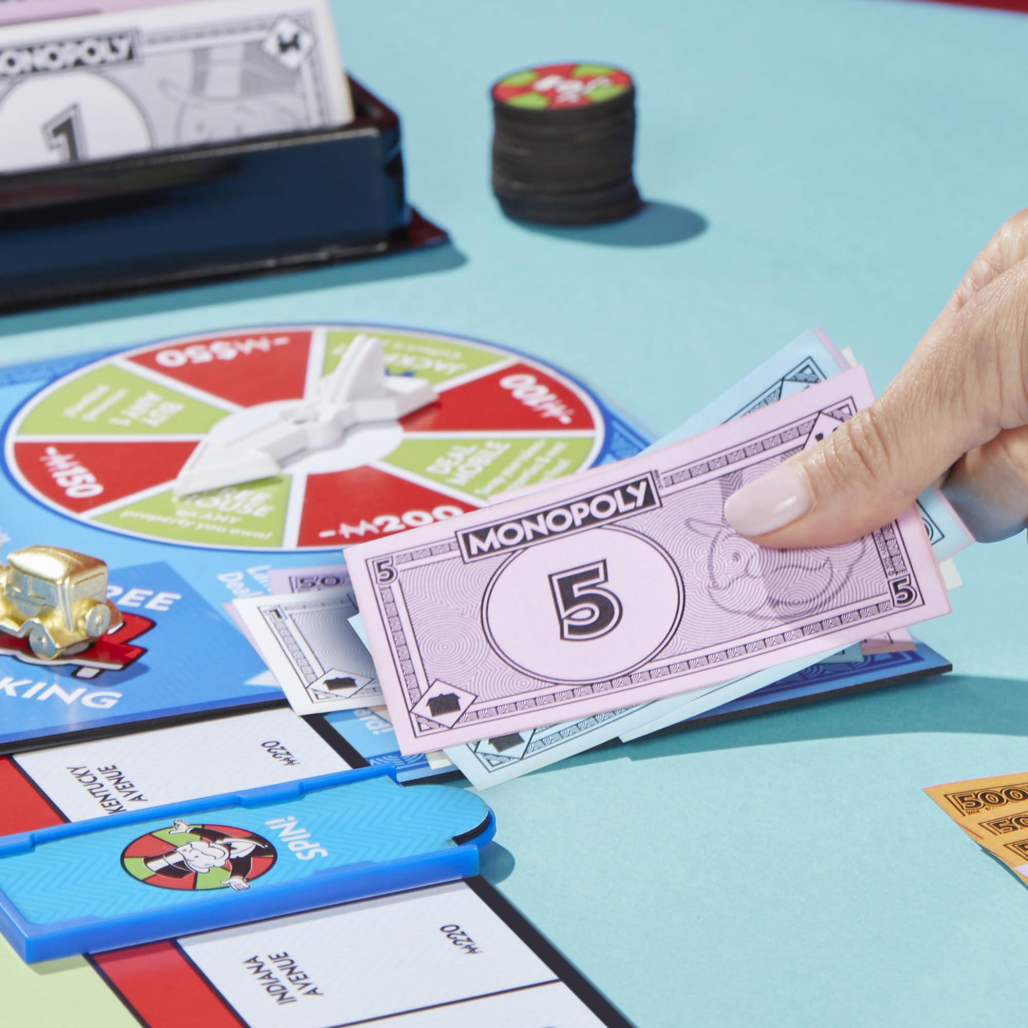 Monopoly Free Parking Jackpot Expansion | Add More Fun to Classic Monopoly Game and Play Faster | Ages 8+ | 2-6 Players | 40 Mins. | Family Board Games