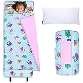 Wildkin Kids Original Nap Mat – Cozy Kids Sleep Mat with Pillow, ideal for School & Travel
